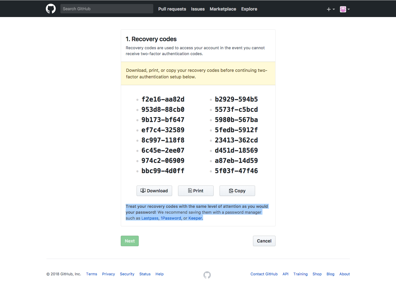 09---2FA-backup-codes---Github-example